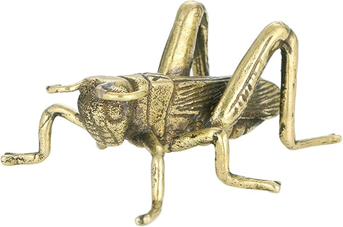 Copper Small Cricket Garden Figurine Statues, Solid Brass Lucky Cricket Rustic Fireplace Hearth M... | Amazon (US)