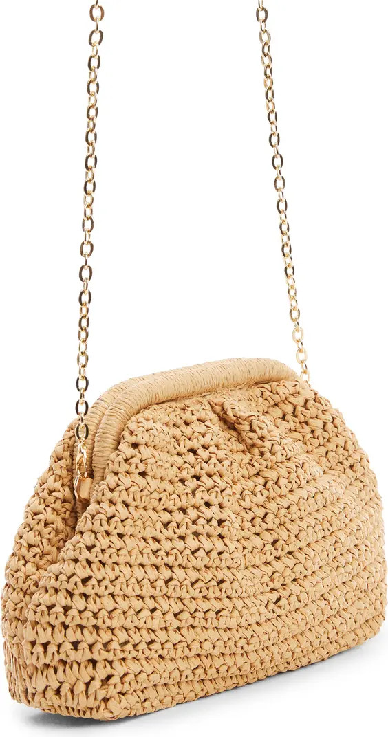 MANGO Amalfi Crochet Straw Clutch | Nordstrom | Nordstrom