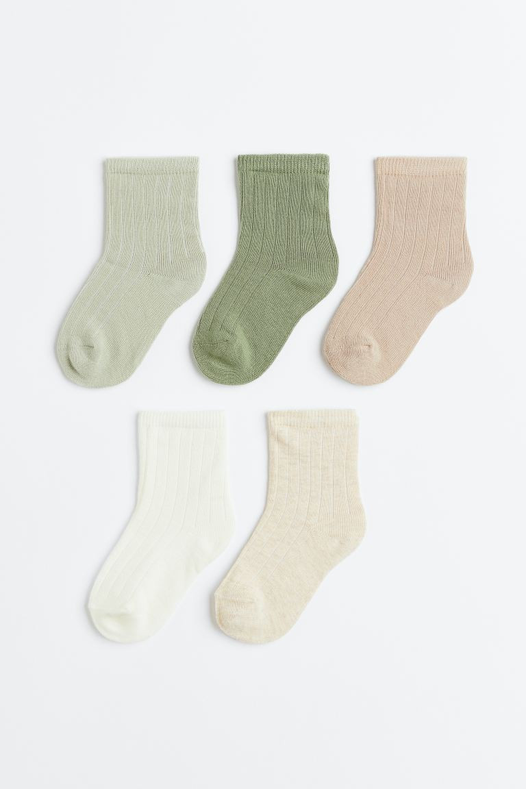 5-pack Knit Socks | H&M (US + CA)