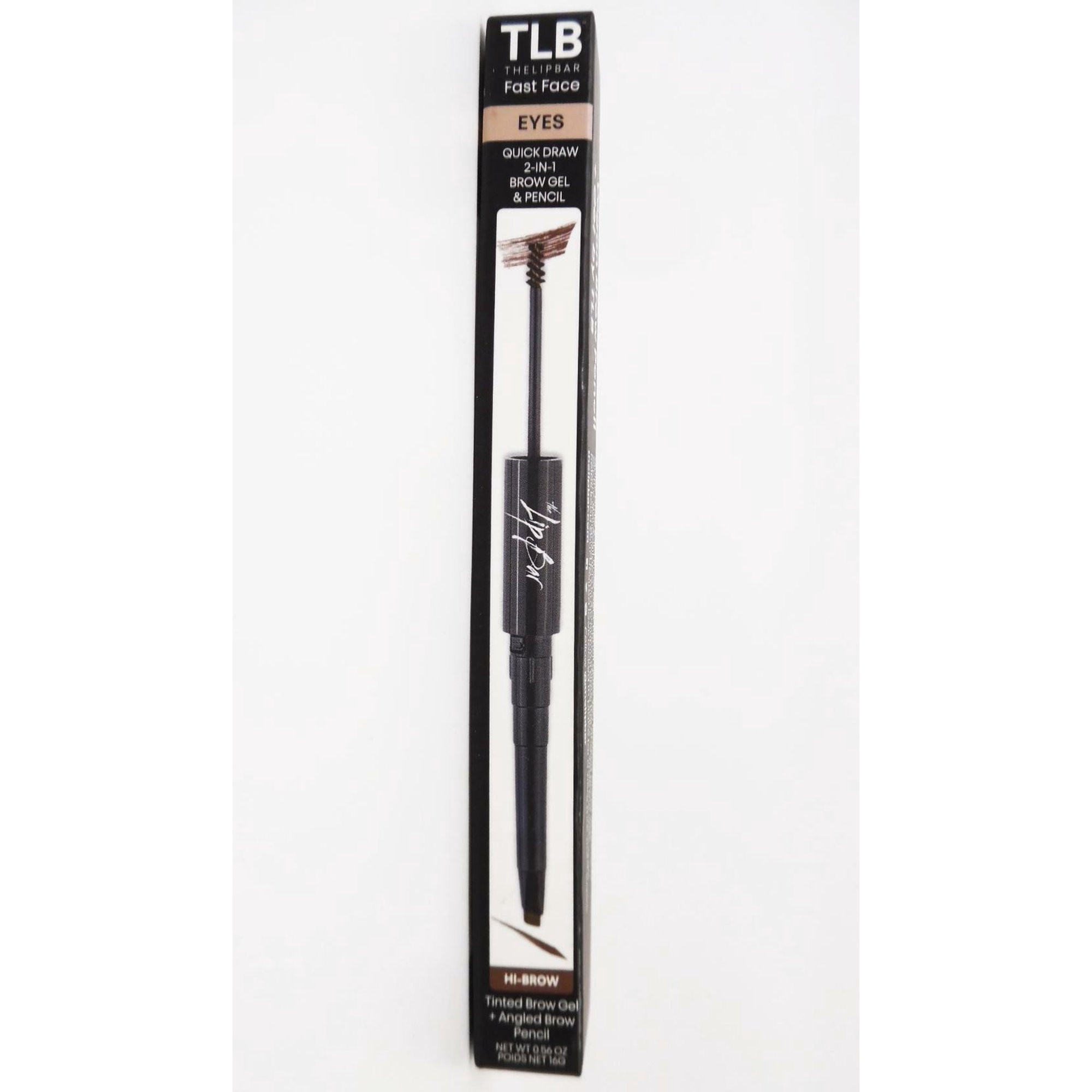 The Lip Bar Fast Face EYES Quick Draw 2-in-1 Tinted Brow Gel & Pencil - Hi-Brow | Walmart (US)
