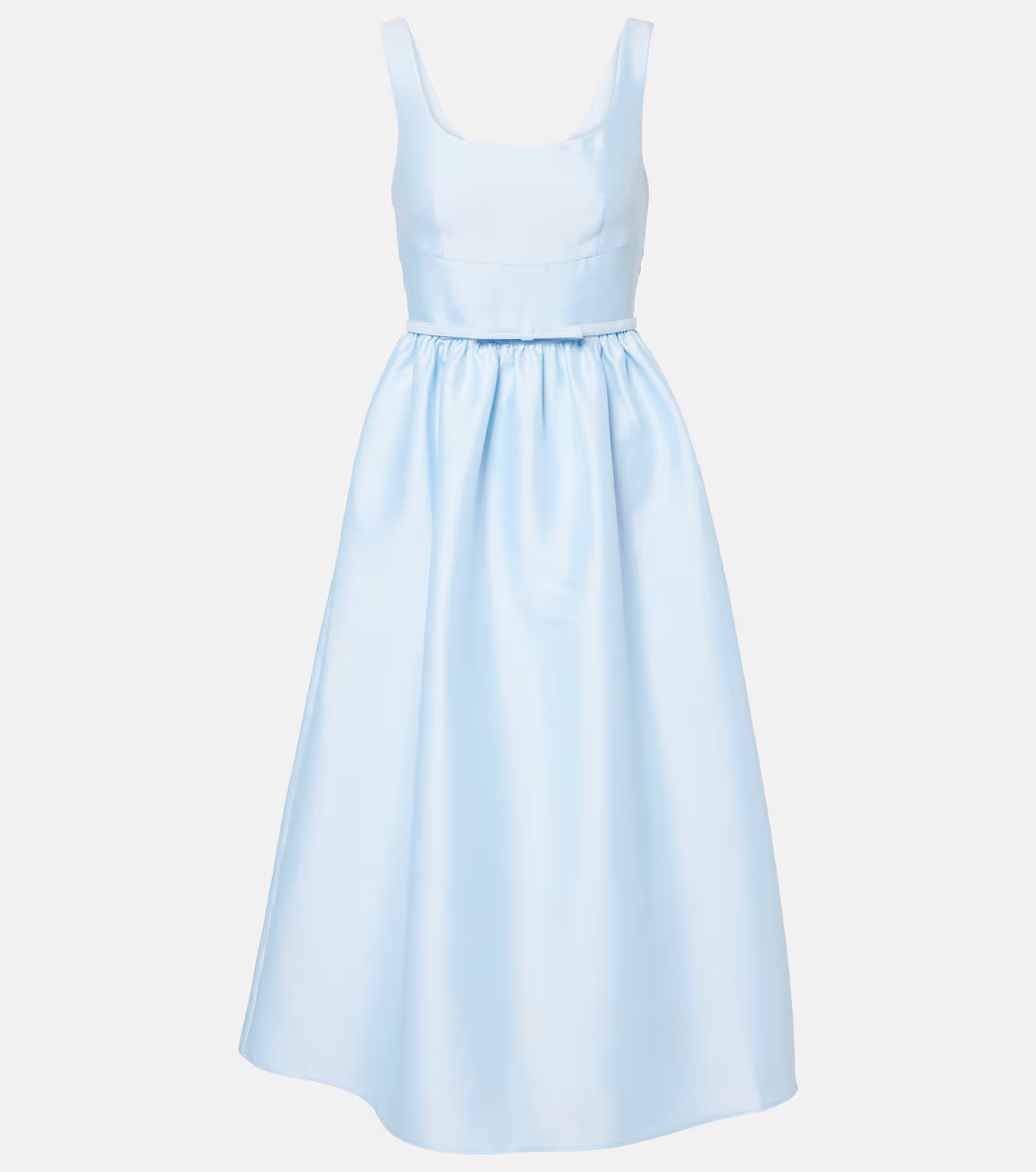 Belted satin midi dress | Mytheresa (UK)