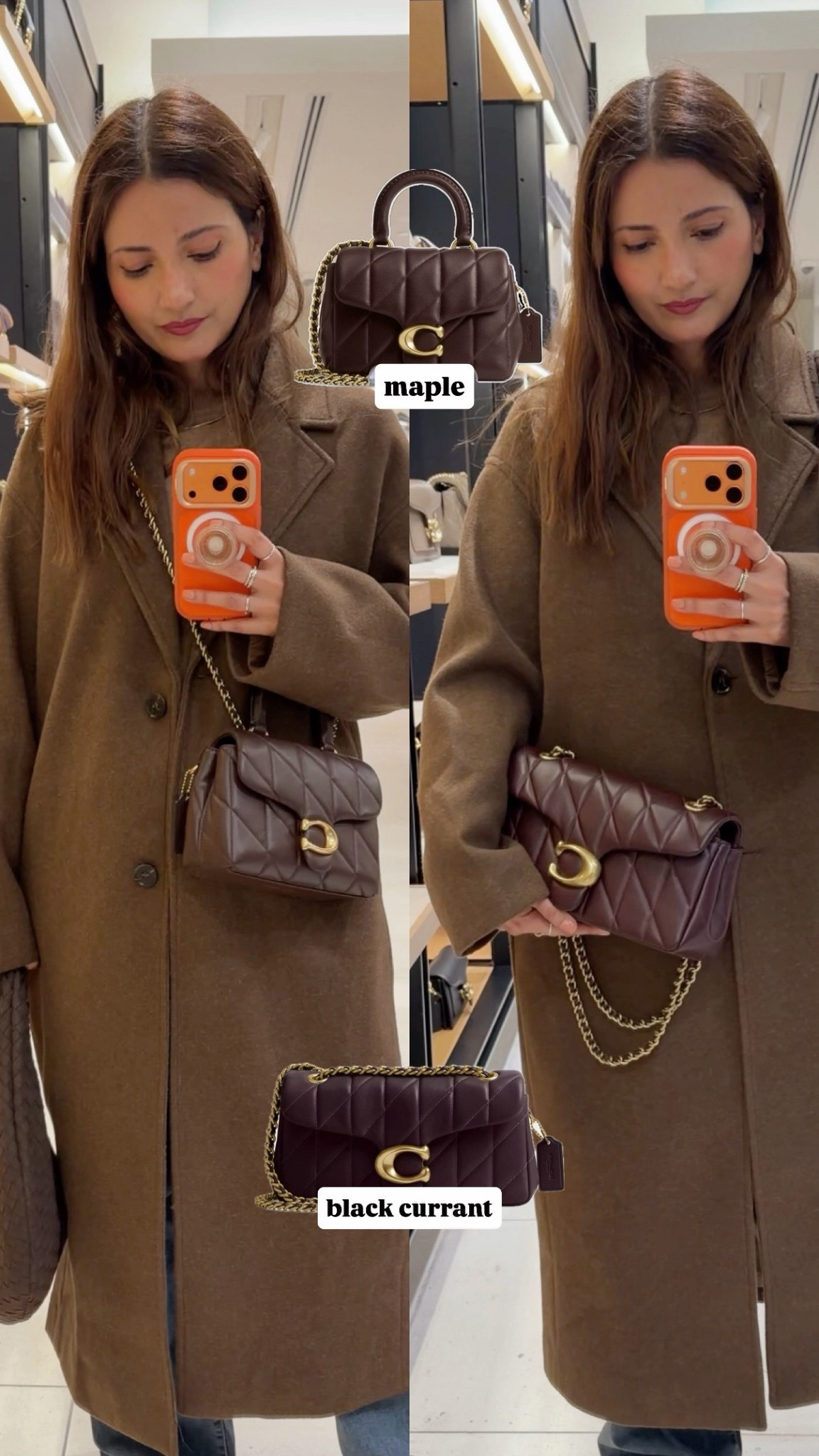 Coach Tabby Shoulder Bag 26 With Pillow Quilting in Black currant versus Coach Tabby Top Handle Bag With Quilting in Maple
 

#LTKfall #LTKbag #LTKstyletip