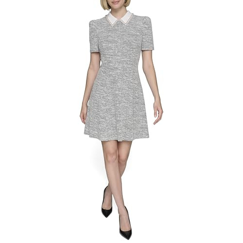 Karl Lagerfeld Paris Women's Dresses a-line,soft white black,8 | Amazon (US)