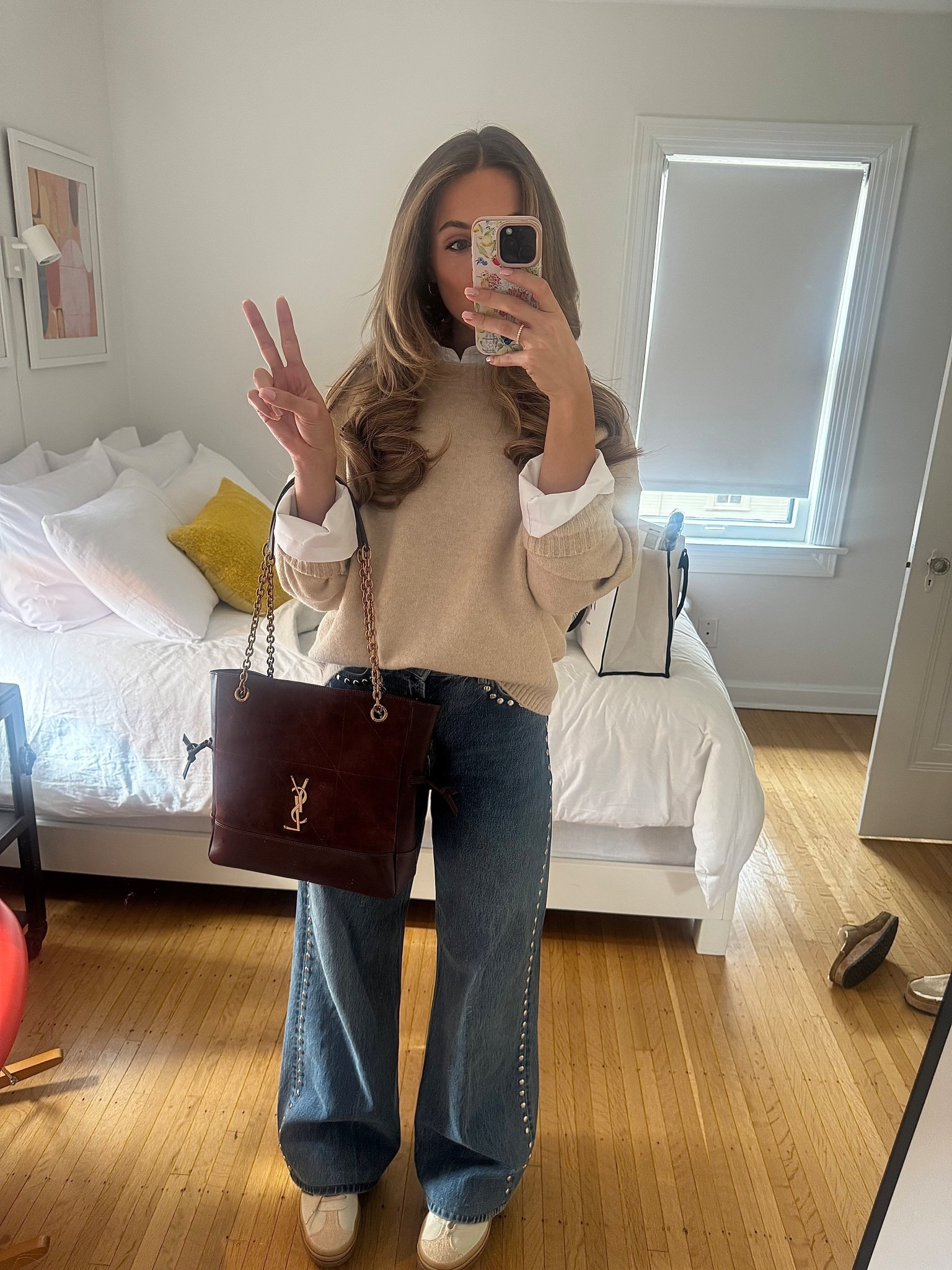 My top is Zara but found a similar crewneck at Nordstrom! Winter styling!