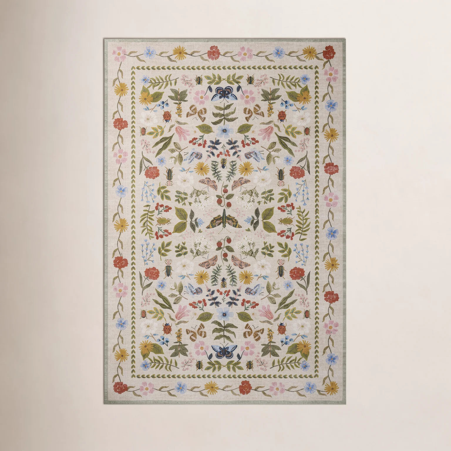 Rifle Paper Co. x Loloi Canopy Cream Area Rug | Wayfair North America