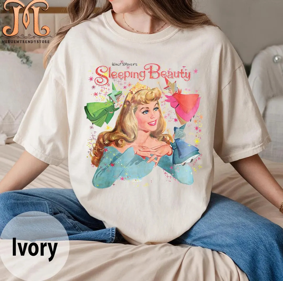 Disney Princess Sleeping Beauty Shirt, Disney Aurora Princess Shirt, Once Upon Dream Retro Shirt,... | Etsy (US)