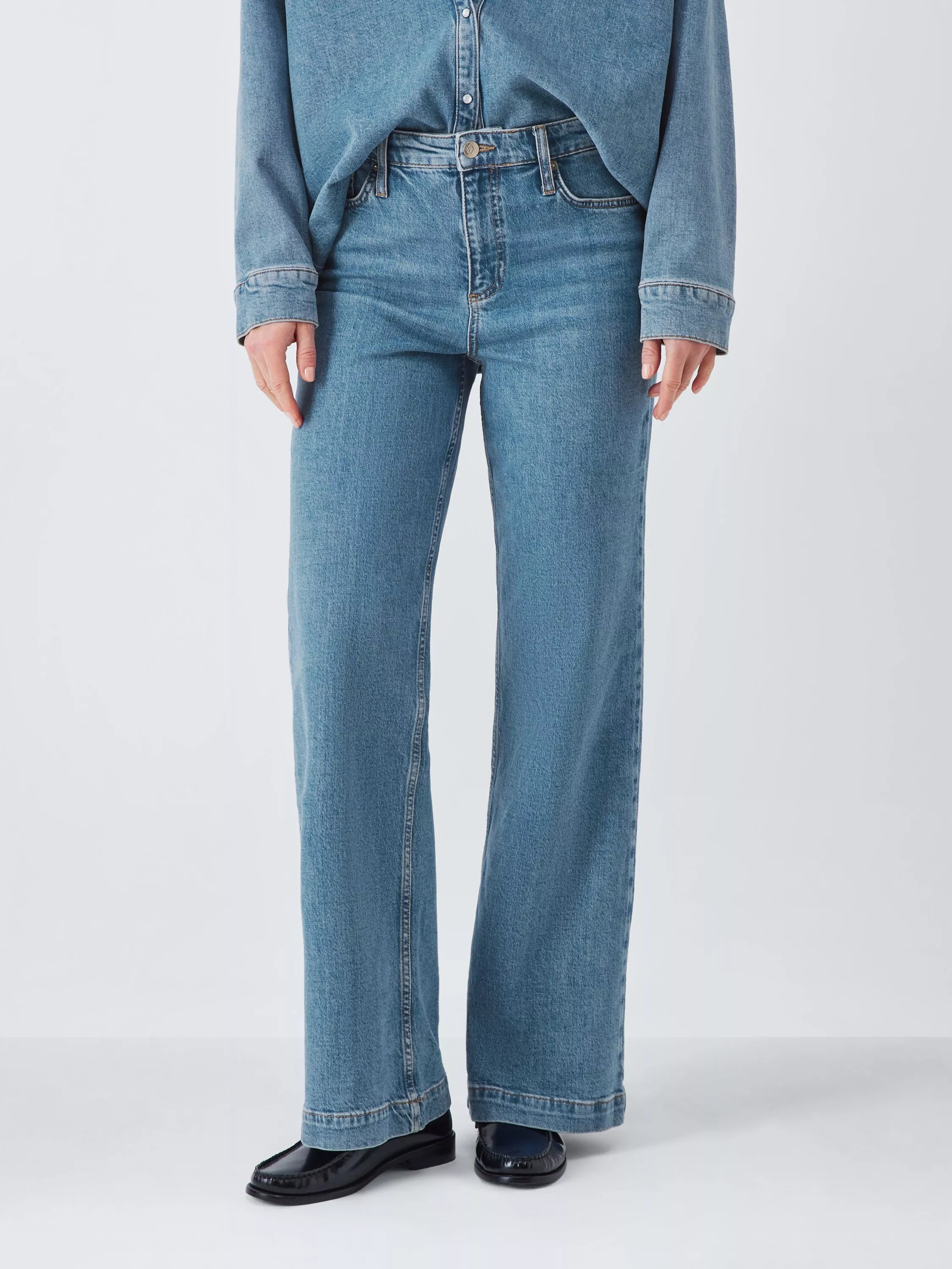 John Lewis High Waist Wide Leg Jeans | John Lewis (UK)