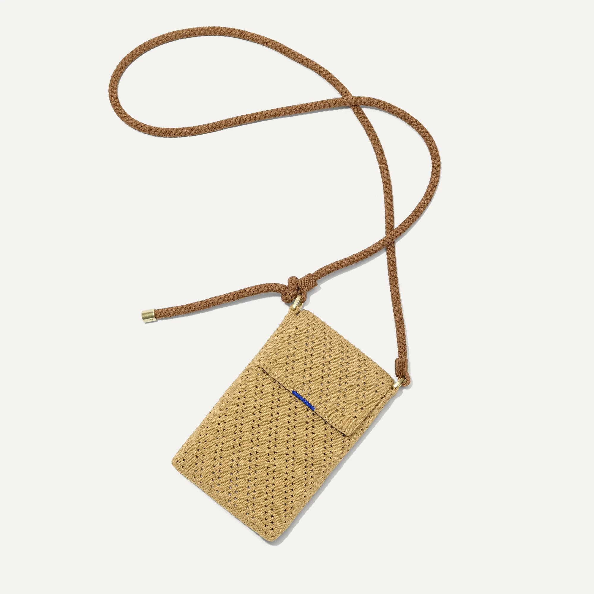 The Phone Crossbody - Brown Butter Crochet | Rothy's