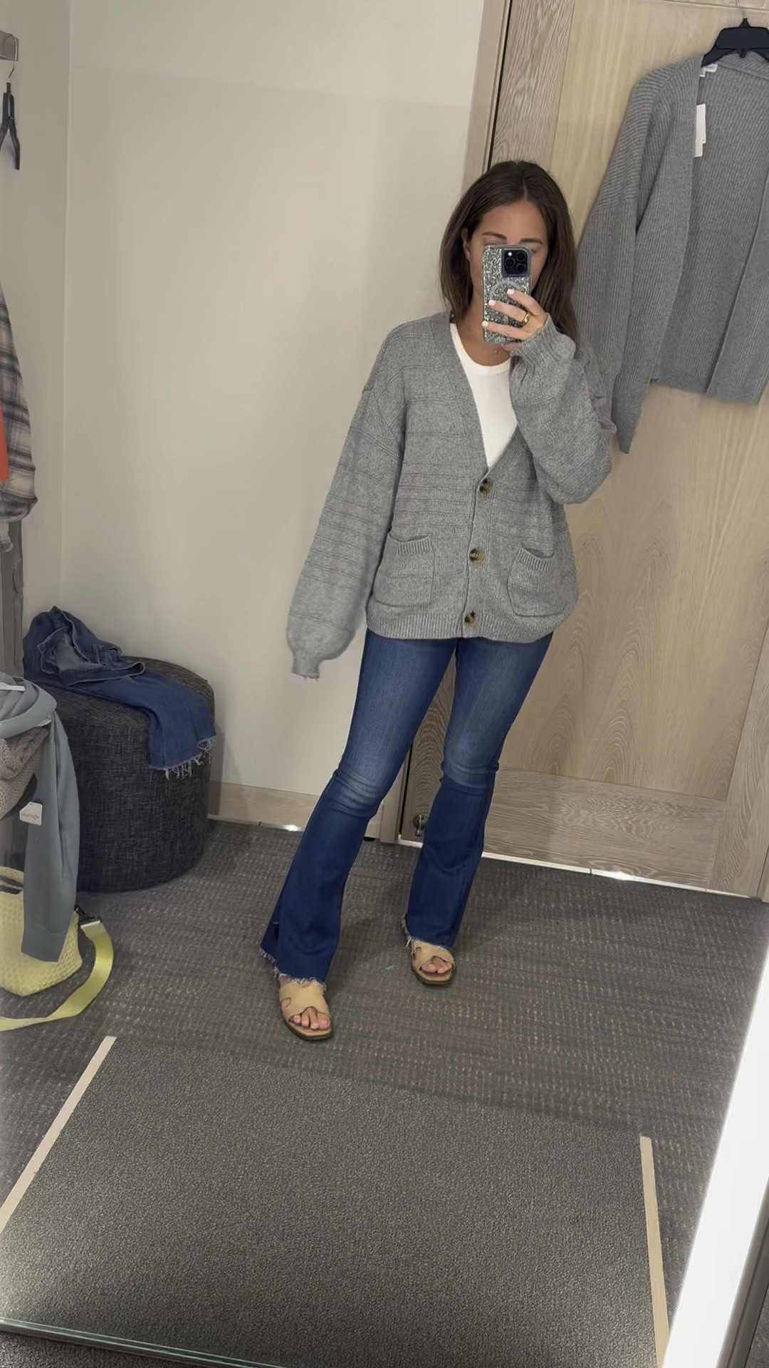 One of my fav cardigans from the Nordstrom sale! 
Size small in cardigan and bodysuit
True size in jeans 
True size in shoes 

#LTKFindsUnder100 #LTKSaleAlert #LTKFindsUnder50