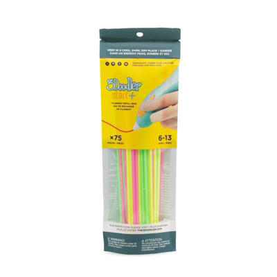 3Doodler Start+Eco-Plastic Refills 75 Strands - Neon | Target