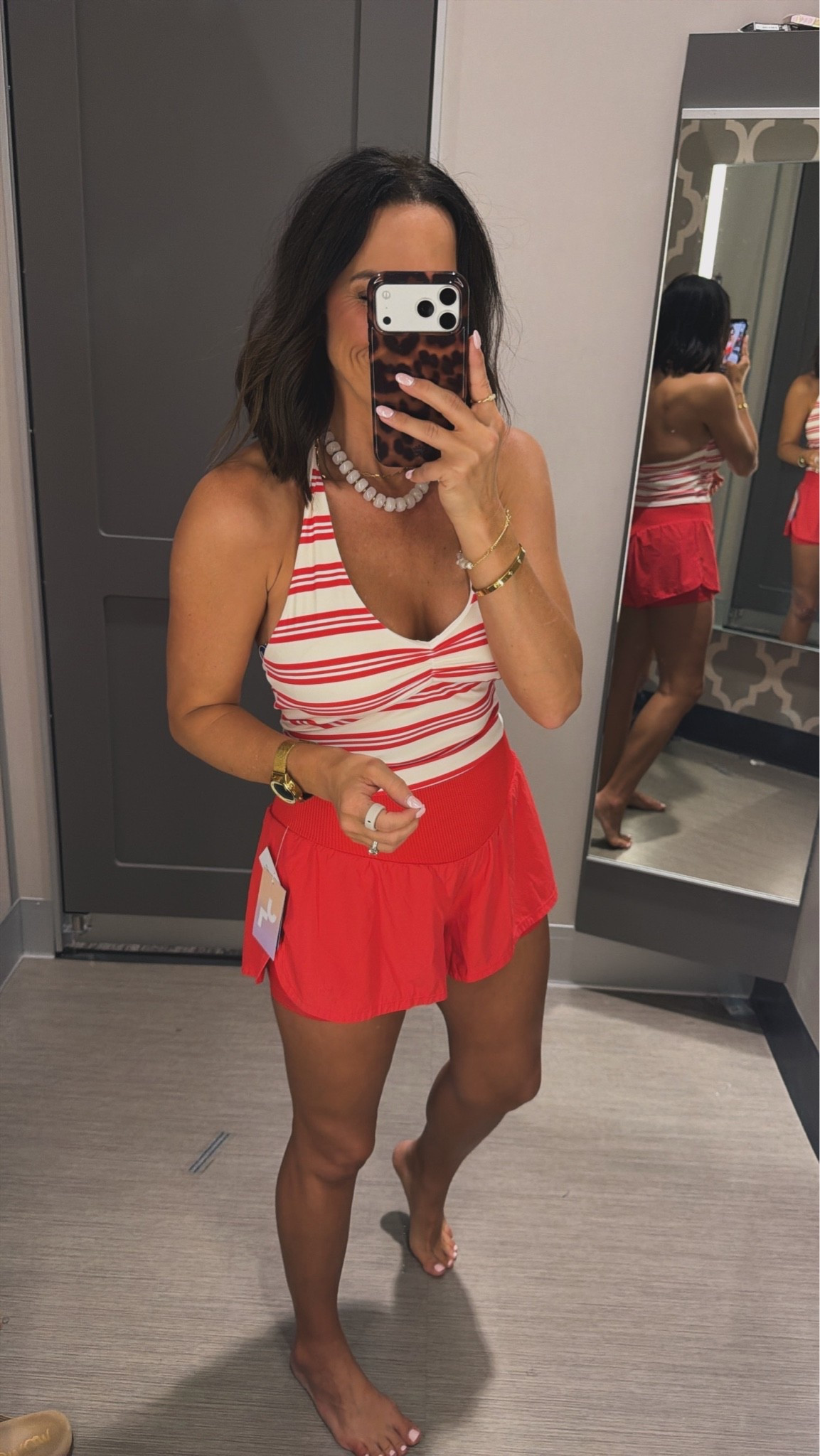 Target finds keep getting cuter ❤️🤍 this set is giving lake day, beach trip, and 4th of July all in one 🇺🇸 wearing an xs! #targetstyle #targetfinds #swimstyle #fourthofjulyoutfit #patrioticstyle #beachoutfit #summerstyle #targetfashio