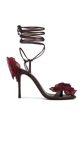 Flower Sandal in Burgundy | Revolve Clothing (Global)