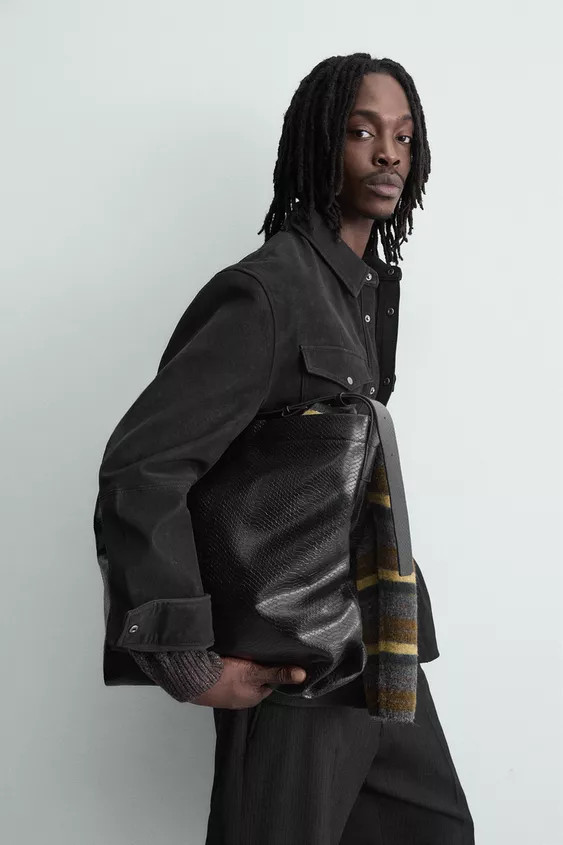 EMBOSSED SHOPPER BAG | Zara US