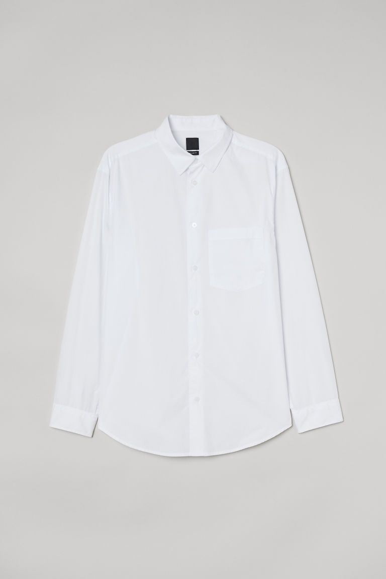 H & M - Relaxed Fit Shirt - White | H&M (US)