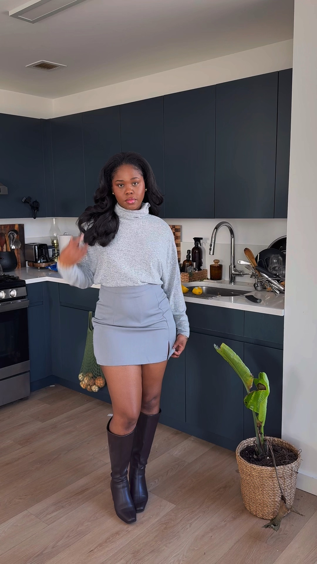 Fall outfits 
Wearing a size 6 in skirt 
Large in sweater 
this is the best comfortable boots I own they wide fit boots. They are size 7!

#LTKWorkwear #LTKxPrimeDay #LTKFindsUnder50