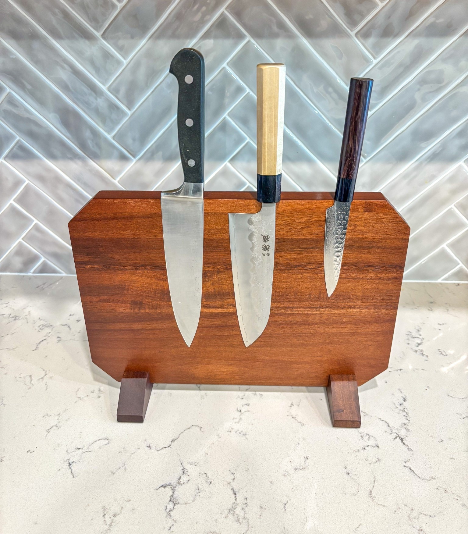 Magnetic knife board from Amazon - In Japan, my husband bought two knives, obviously not the black one on the board.

#LTKHome #LTKdayinmylife