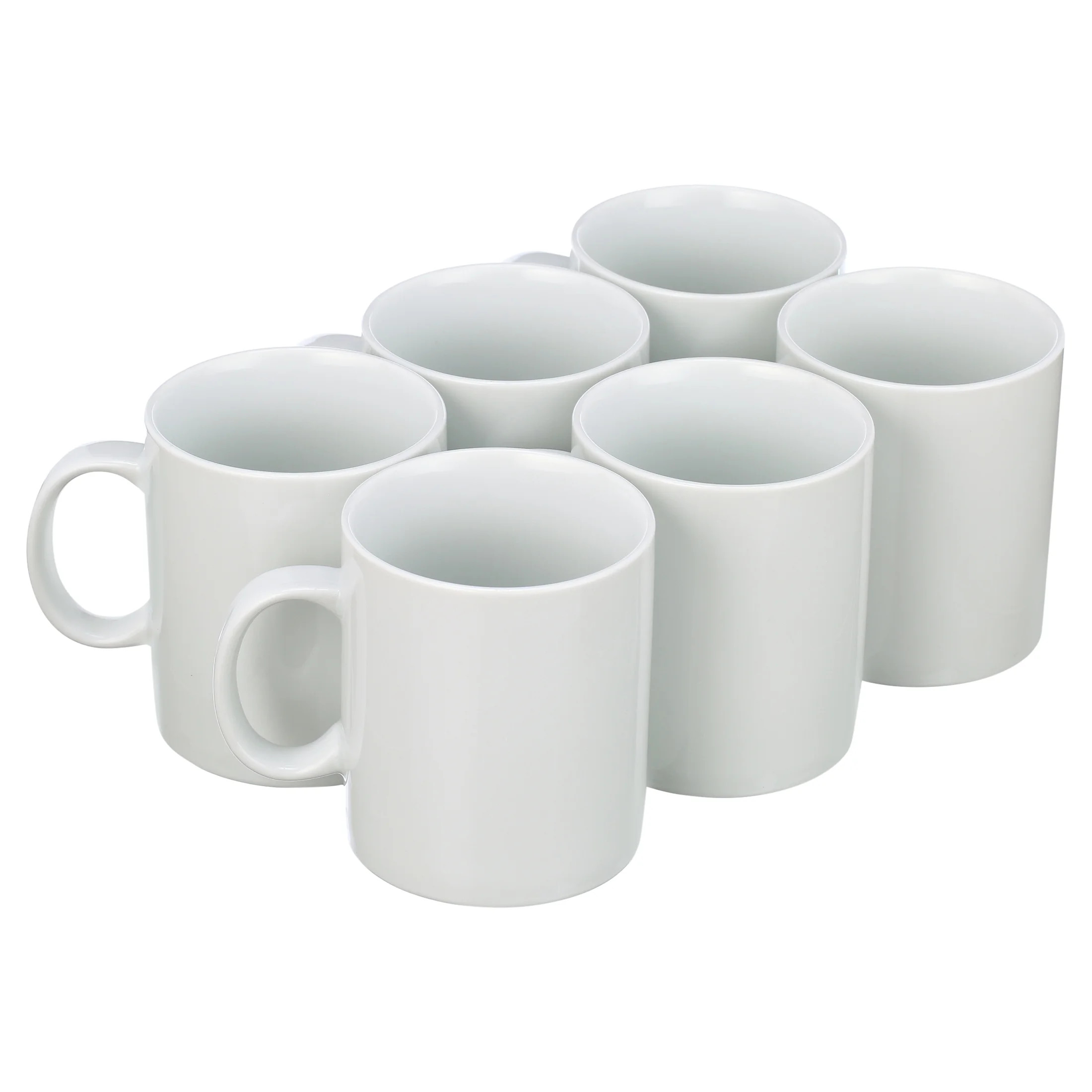 Amuse- Professional Barista Classic Large Mug for Coffee, Tea, Chocolate or Latte- Set of 6- 15 o... | Walmart (US)