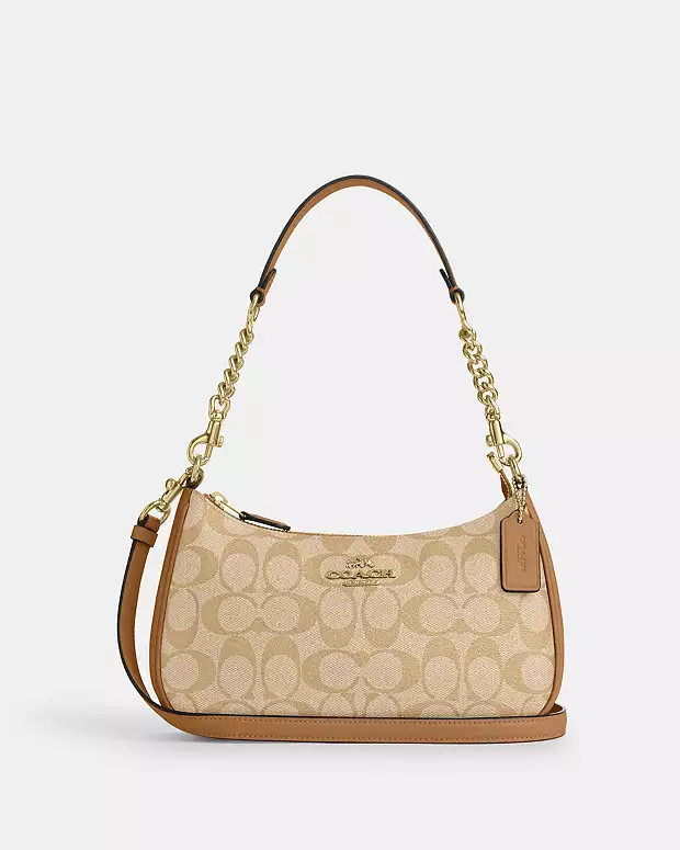 Teri Shoulder Bag In Signature Canvas | Coach Outlet CA
