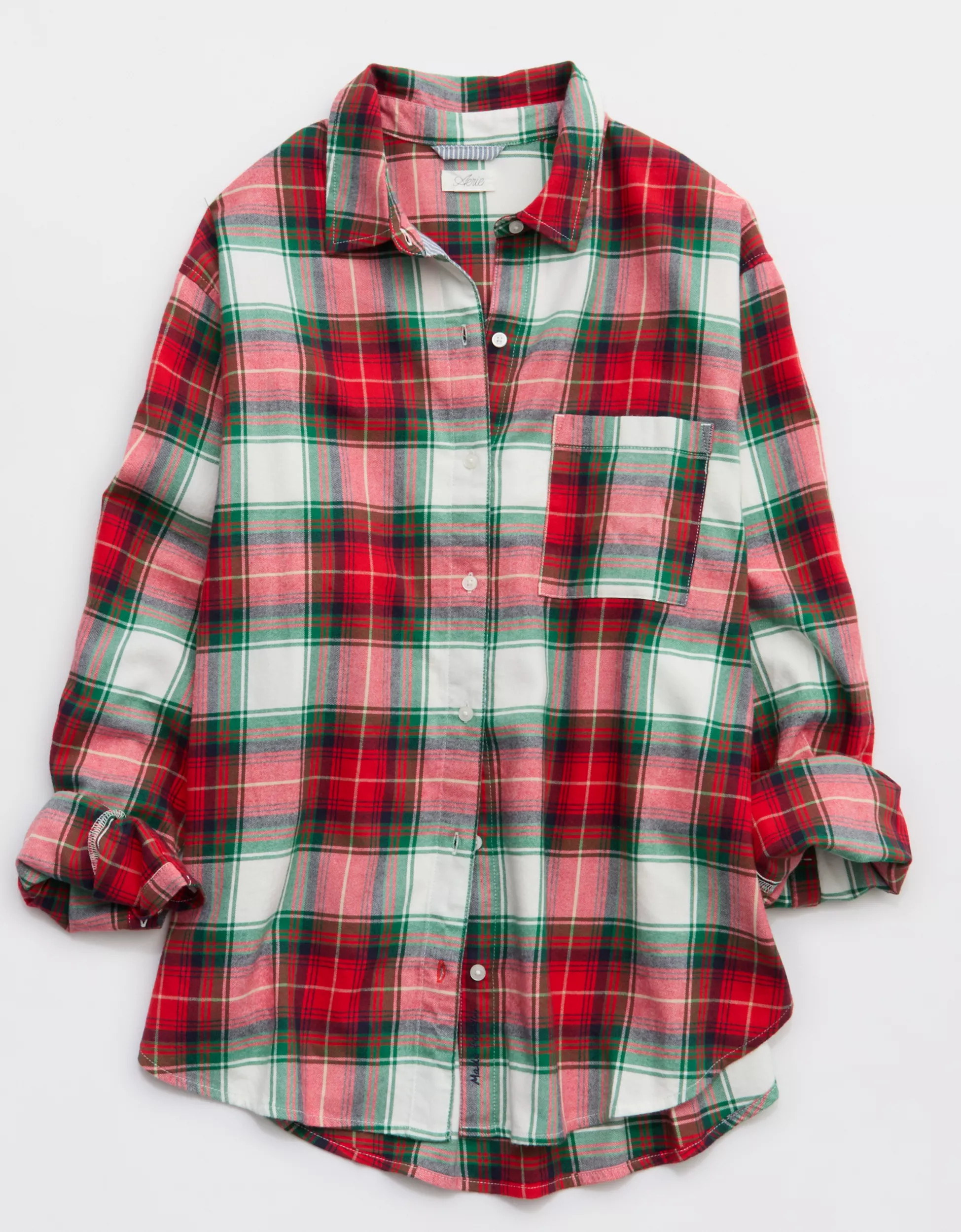 Aerie Flannel Pajama Shirt | Aerie
