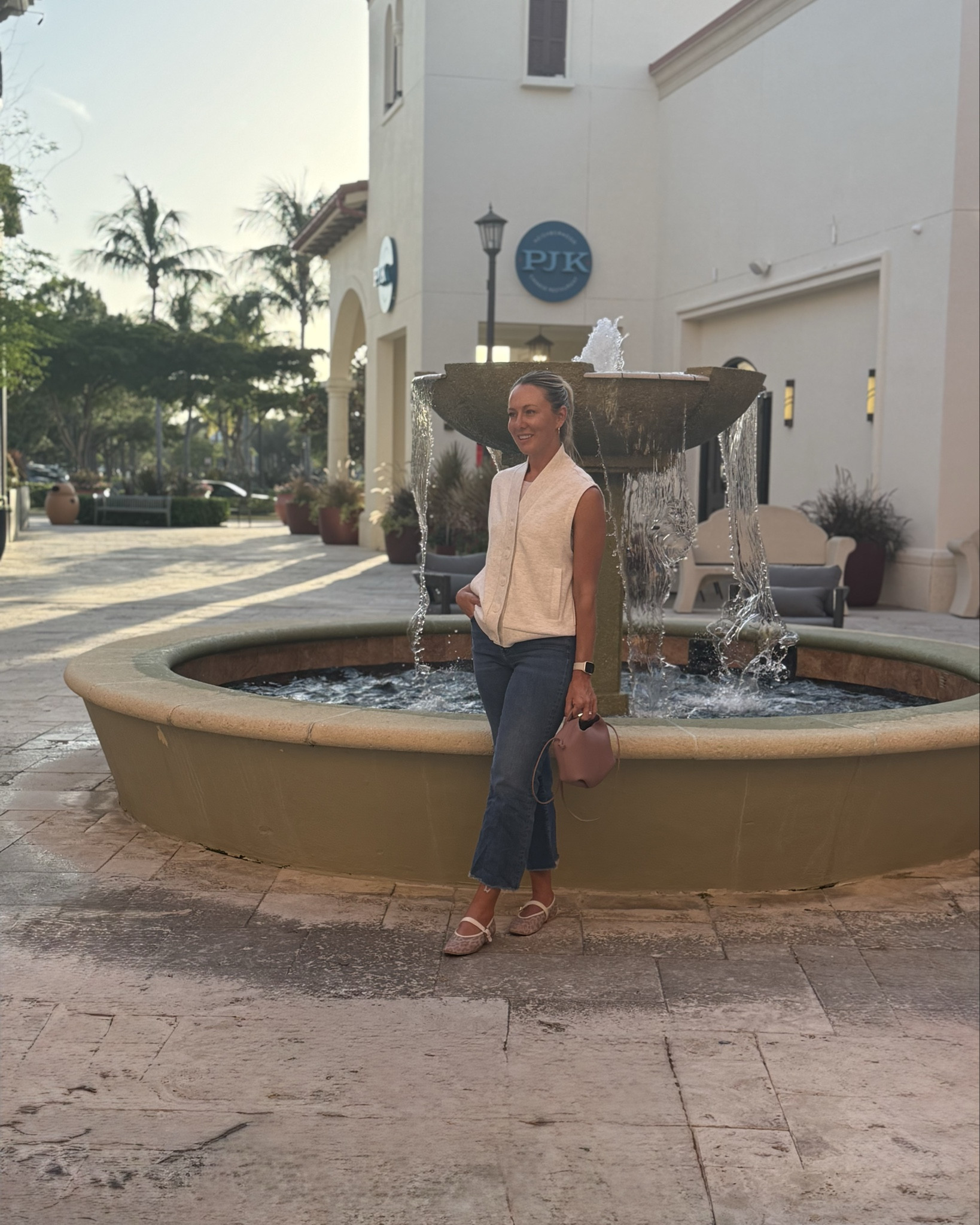 Quick Sunday night dinner out for Chinese food with the family followed by almond gelato 😊❤️ these stretchy 7 for all man kind jeans are a pair I reach for again and again. You know these white leopard flats have been making lots of appearances since I got them, and my vest is Varley (a forever favorite). I feel like Varley runs very big. This is an extra small and still oversized.

A Sunday night spent not cooking is the best way to get ready for the week ahead 😂🫣 Hope you all had a great weekend!

#LTKStyleTip #LTKOver40 #LTKSeasonal