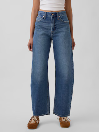 High Rise Barrel Jeans | Gap (US)