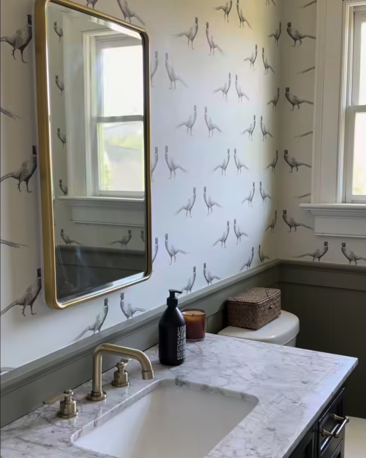 Guest bathroom. Large cozy towels, beautiful shower curtain, and simple hardware!

#LTKmorningroutine #LTKOver40 #LTKHome