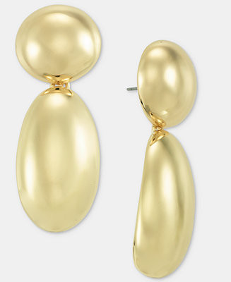 I.N.C. International Concepts Sculptural Linear Drop Earrings, Macy's Exclusive - Macy's | Macy's