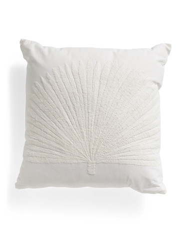 20x20 Neutral Palm Pillow | TJ Maxx