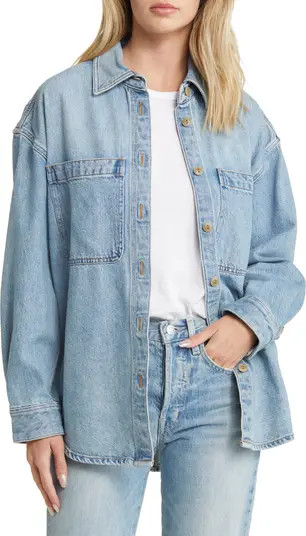 Madewell Heavyweight Denim Oversize Button-Up Shirt | Nordstrom | Nordstrom