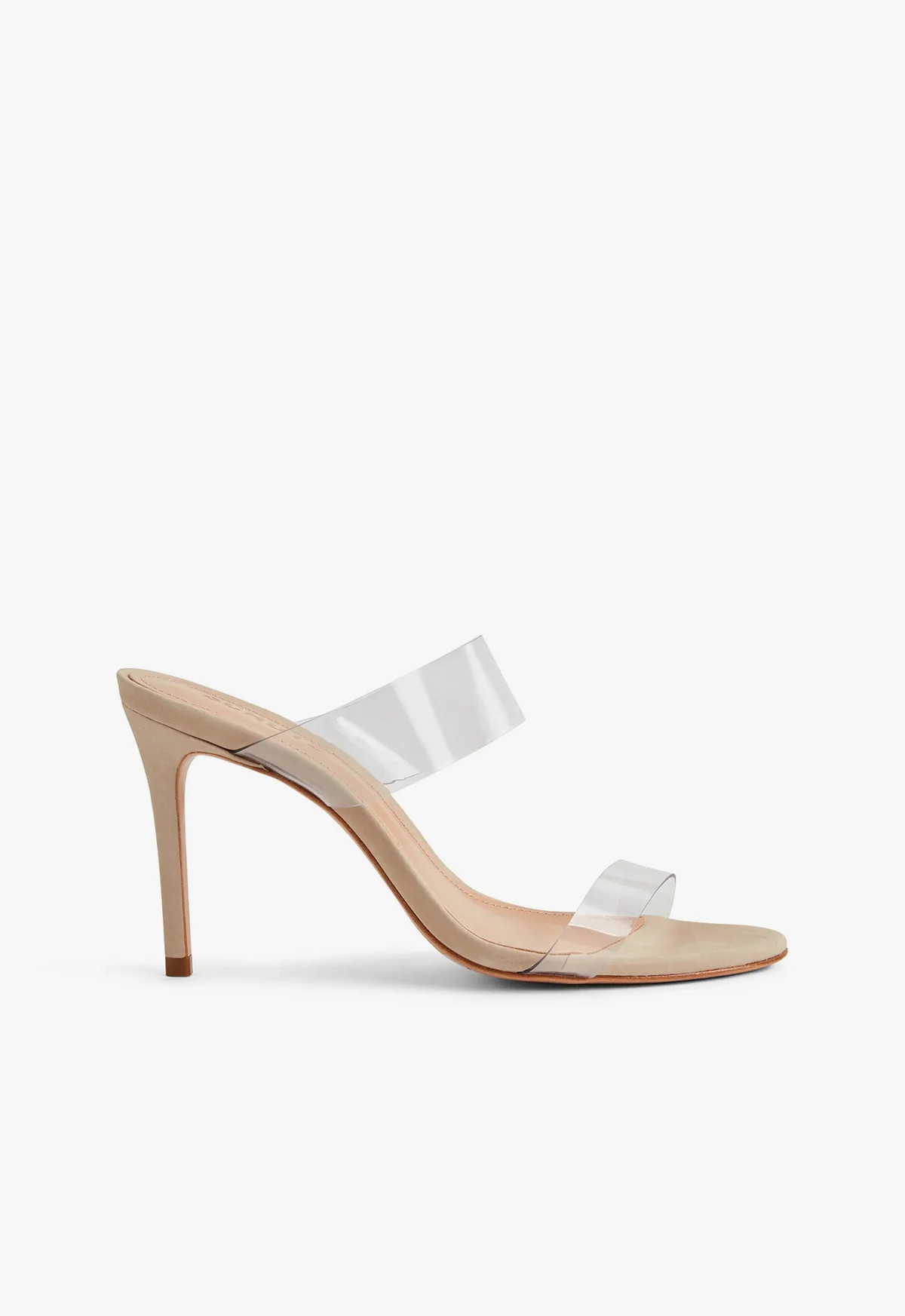 Ariella Beige Stiletto Sandal in Vinyl | SCHUTZ | Schutz (US)