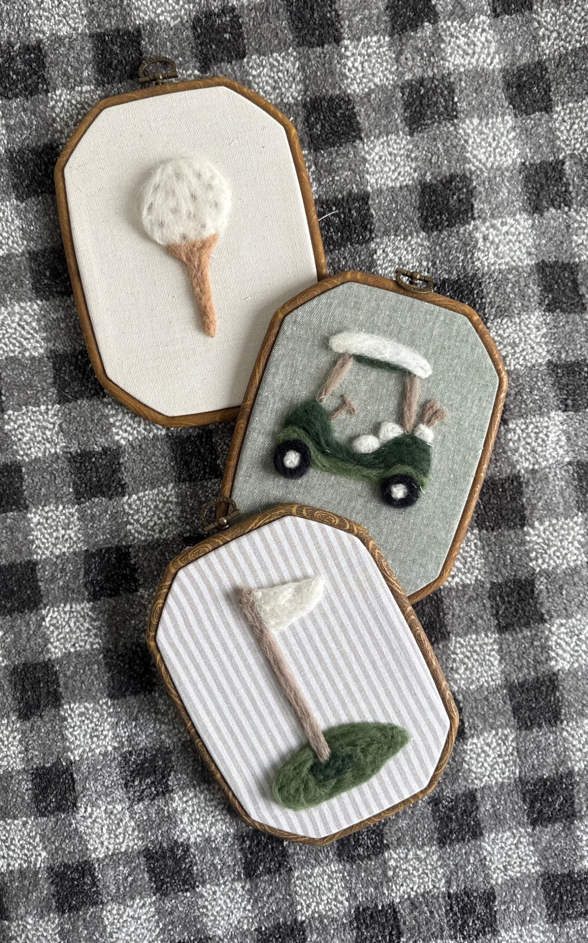 The CUTEST golf nursery decor! Handmade by a seller on Etsy, she can also add bag names! 

#LTKmomlife