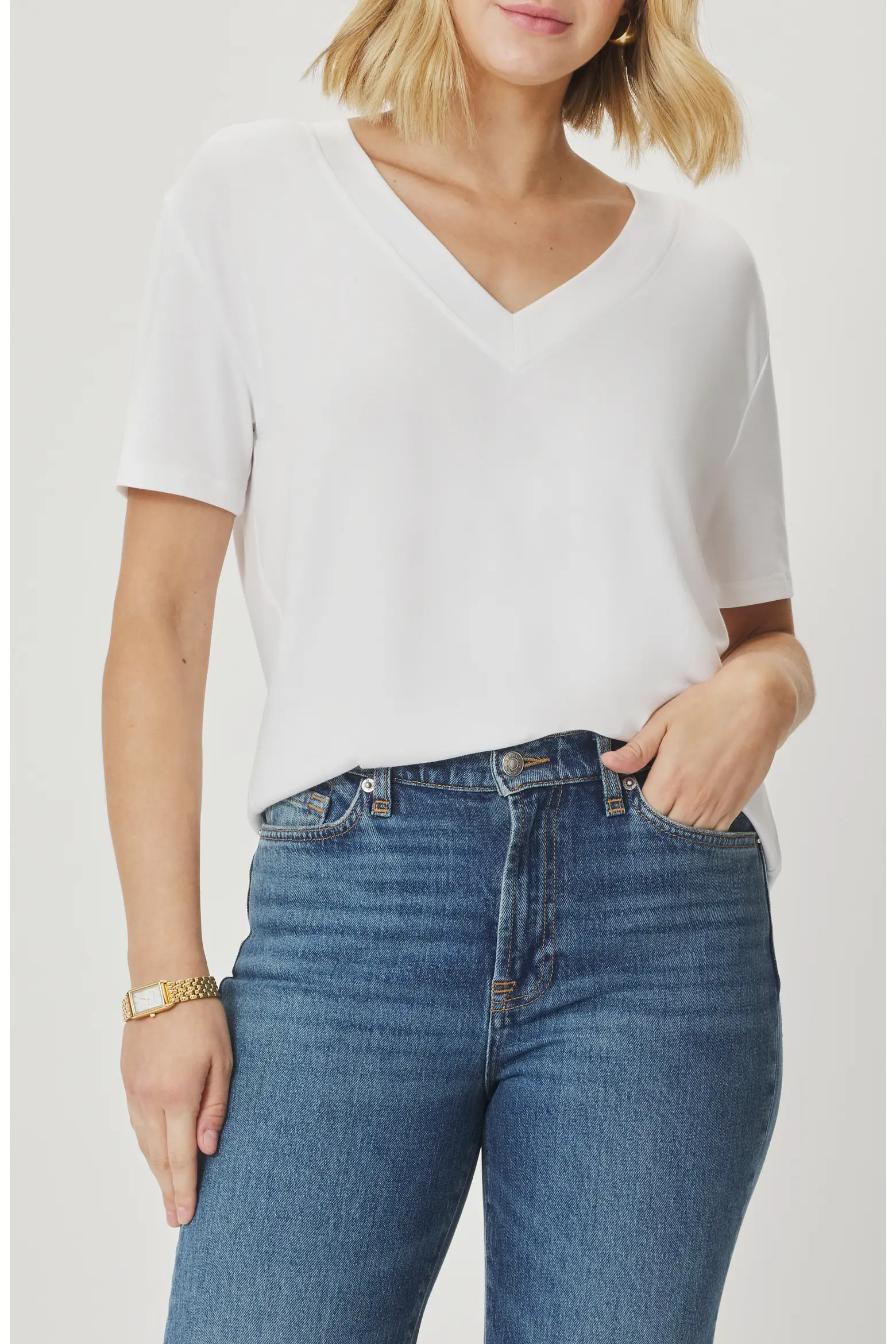 Kacey V-Neck Short Sleeve T-Shirt (Women) | Nordstrom | Nordstrom