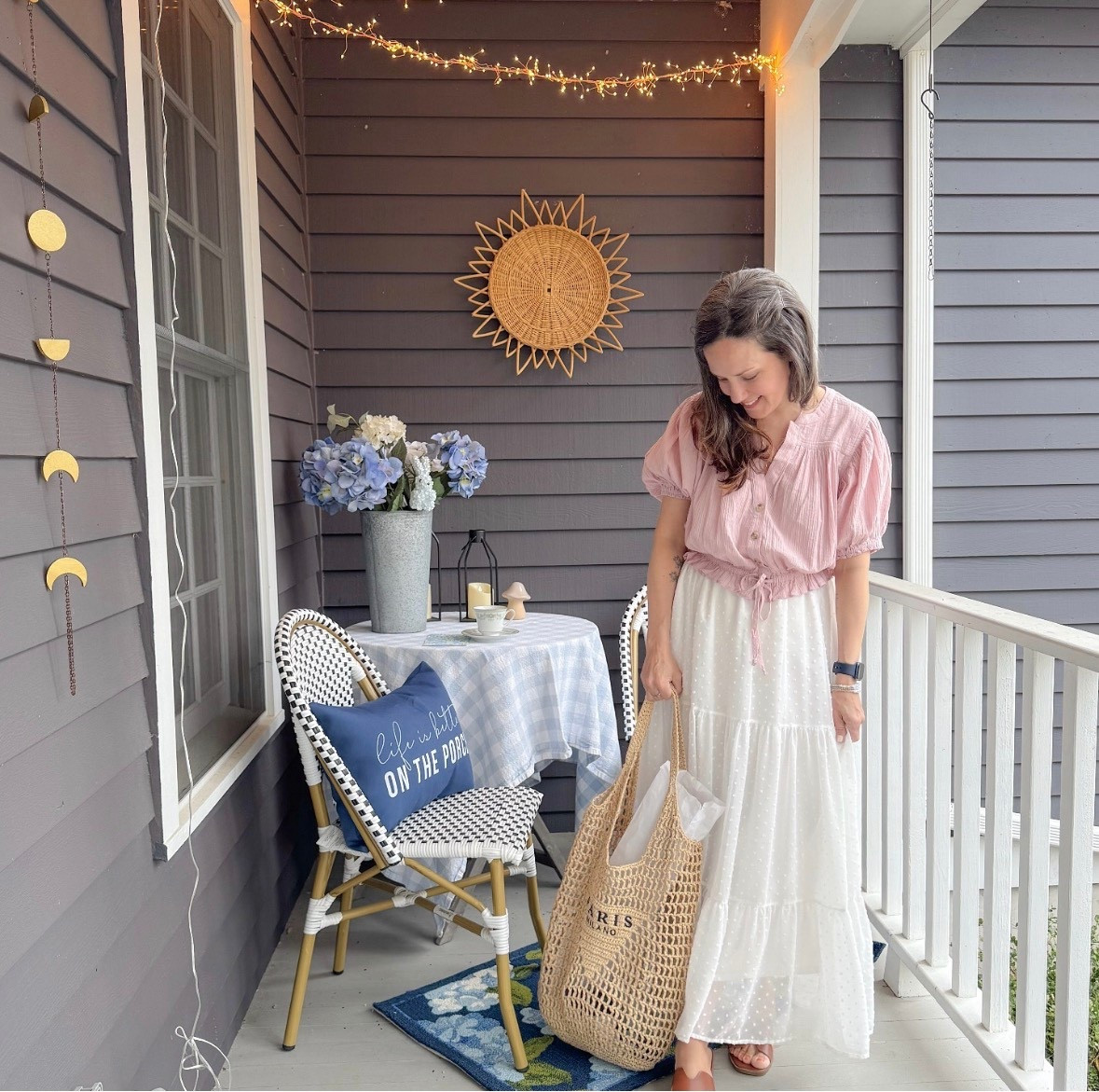 One year ago, wearing the same top I’m wearing today. Free people blouse, Amazon skirt, sandals from Target. 

#LTKOver40 #LTKSeasonal