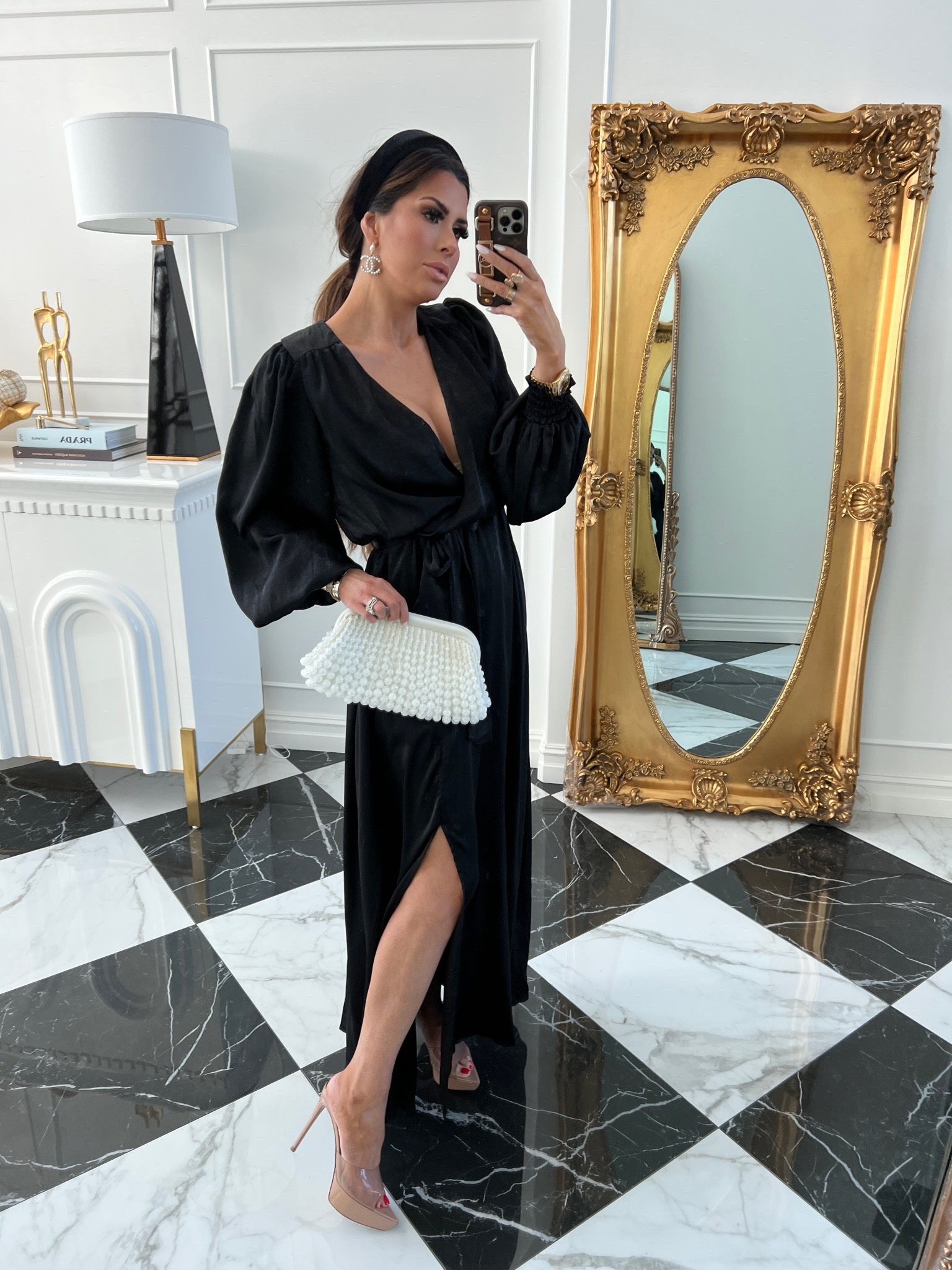 Fall Outfits, Fall Wedding Guest, Black Tie Wedding Dress, Wedding Guest Dress, Black Maxi Dress, BLack Gown, Cult Gaia Clutch, Evening Bag, Red Dress Boutique, red Dress try on haul, Fall Fashion, Fall Try On Haul, Emily Ann Gemma, Gianvito Rossi Platform Pumps

#LTKSeasonal