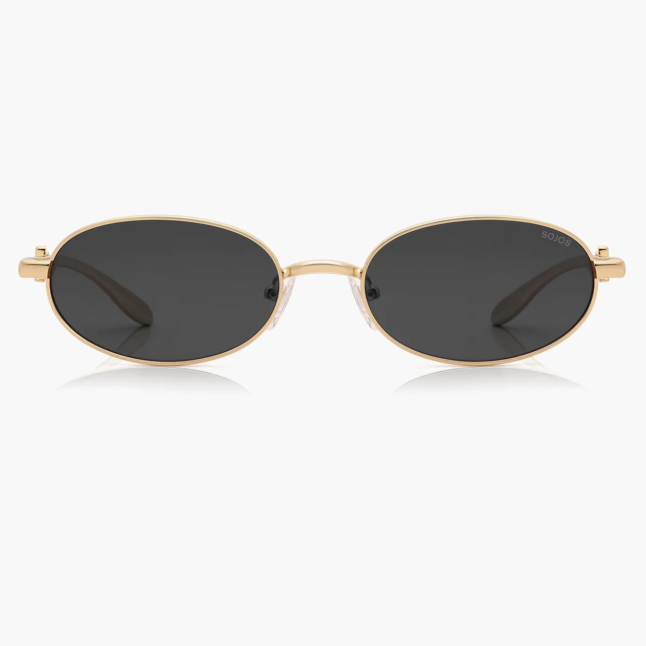 SOJOS Trendy Oval Sunglasses for Women UV400 Polarized Premium Metal Afterglow | SOJOS VISION | SOJOS VISION