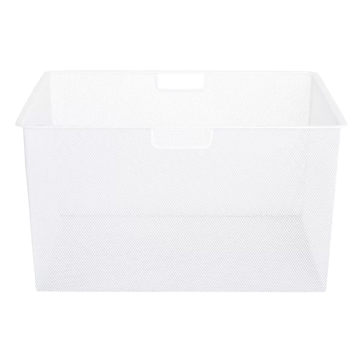 Elfa 18" Medium Mesh 2-Runner Drawer White | The Container Store