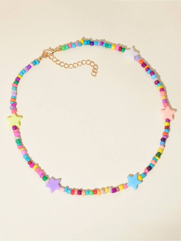 Colorful Beaded Necklace | SHEIN