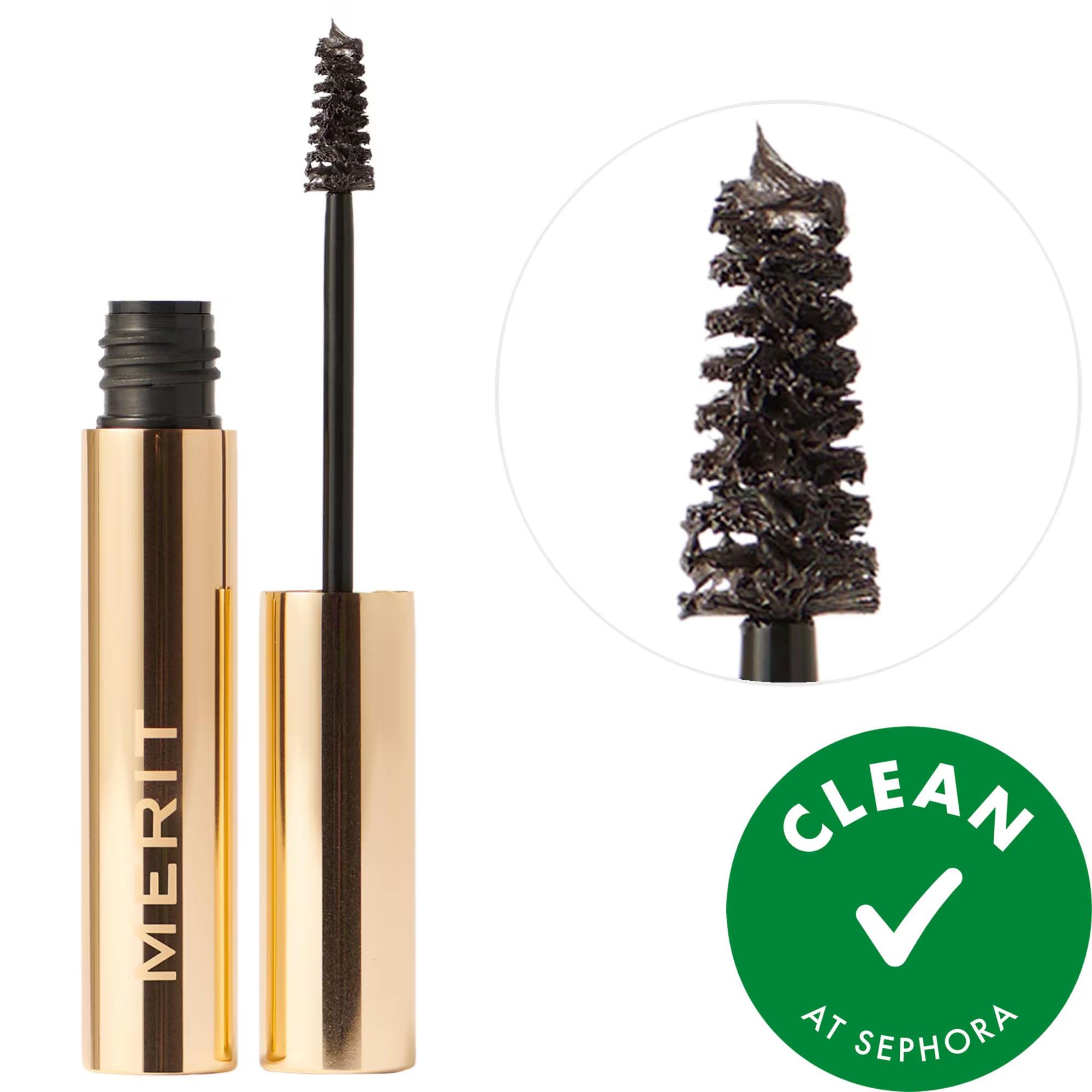 MERIT Brow 1980 Volumizing Tinted Eyebrow Gel-Pomade Brown Black 0.15 oz / 4.5 mL | Sephora (US)