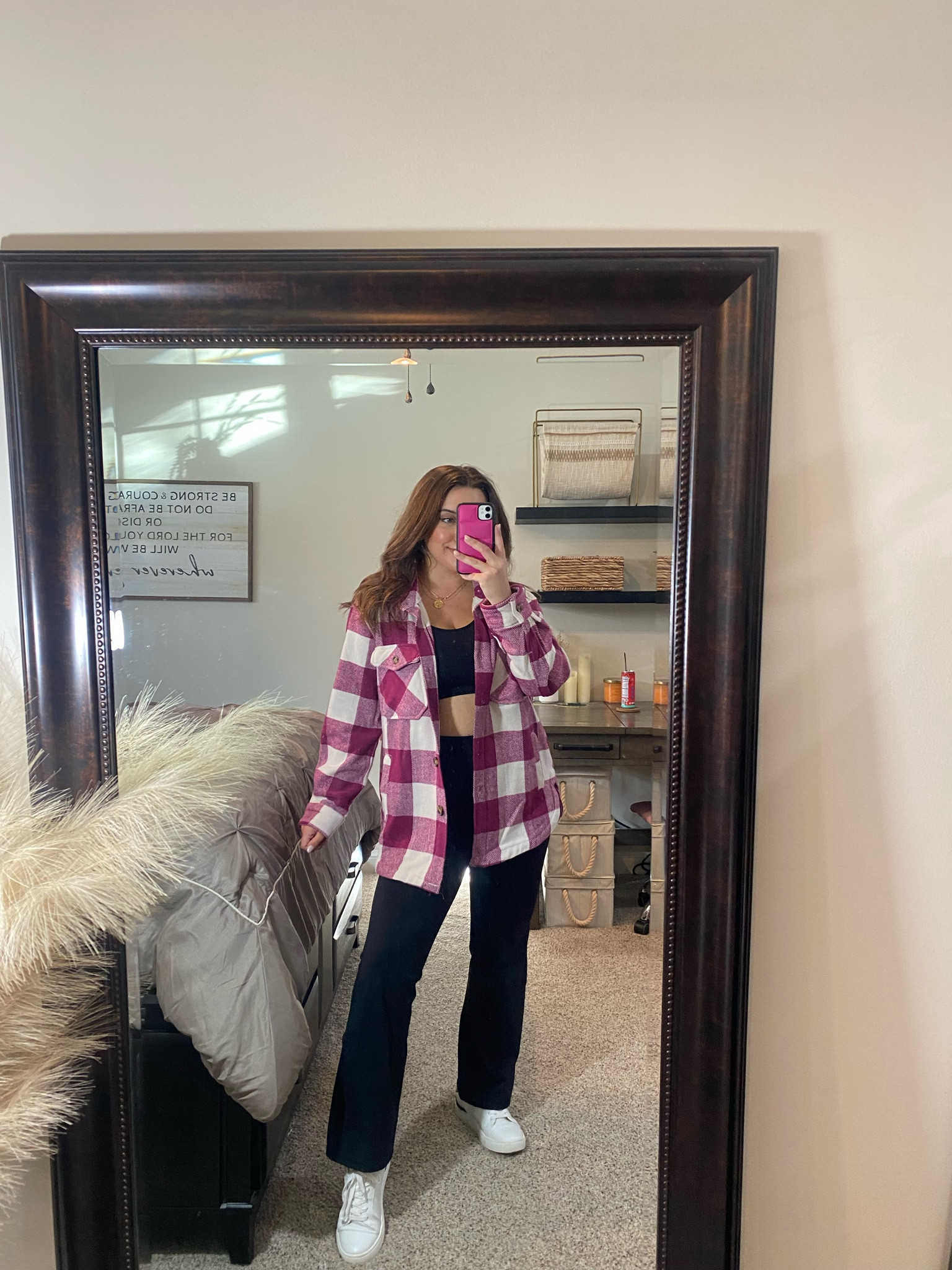 $13 pink plaid shacket! Size medium 💓

#LTKHoliday #LTKsalealert #LTKSeasonal