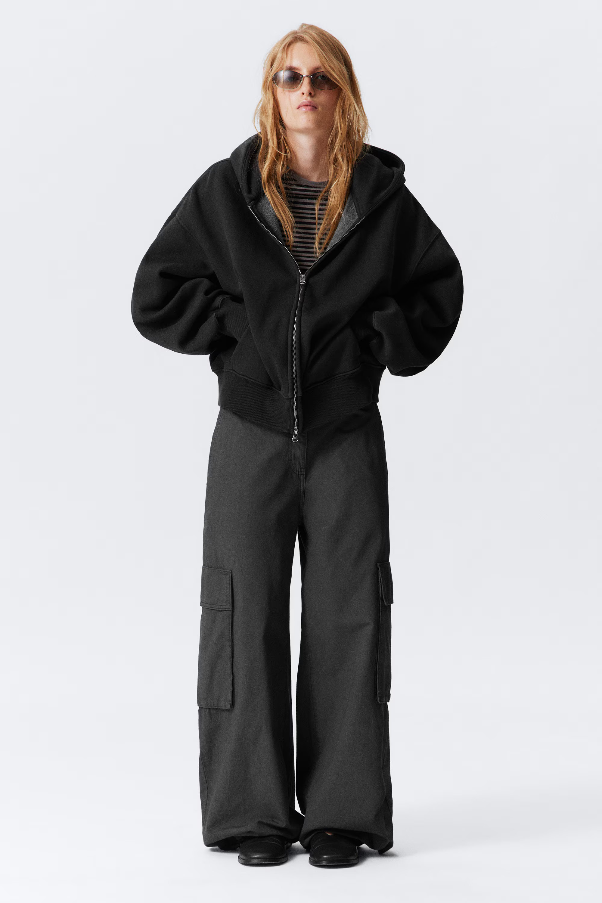 Regular Fit Heavyweight Zip Hoodie | Weekday