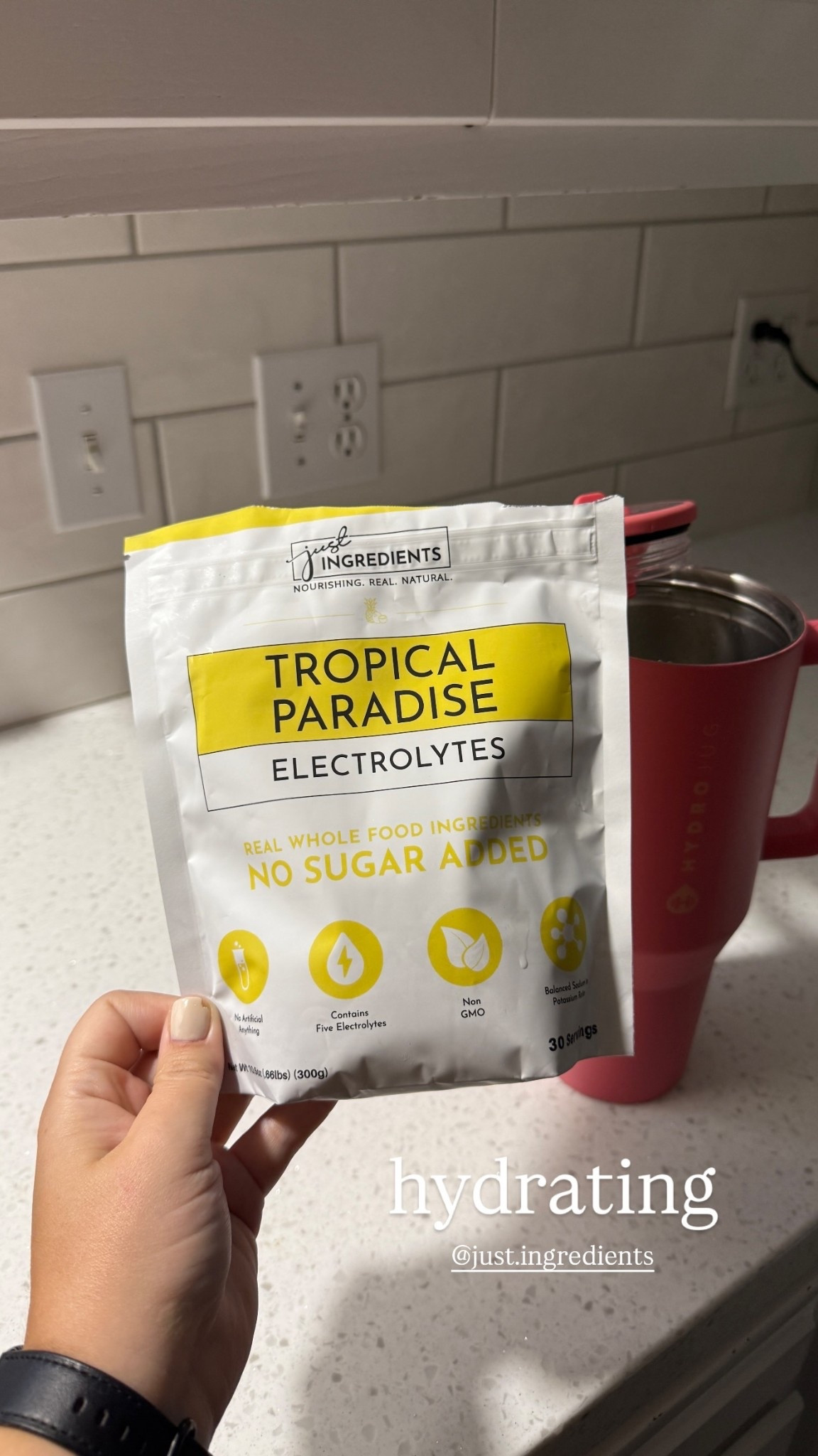 Hydrating with Just Ingredients tropical paradise electrolytes 

#LTKActive #LTKFindsUnder100 #LTKSeasonal