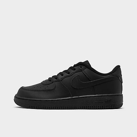 Nike Little Kids' Air Force 1 '07 LE Casual Shoes in Black/Black Size 11.0 Leather | Finish Line (US)