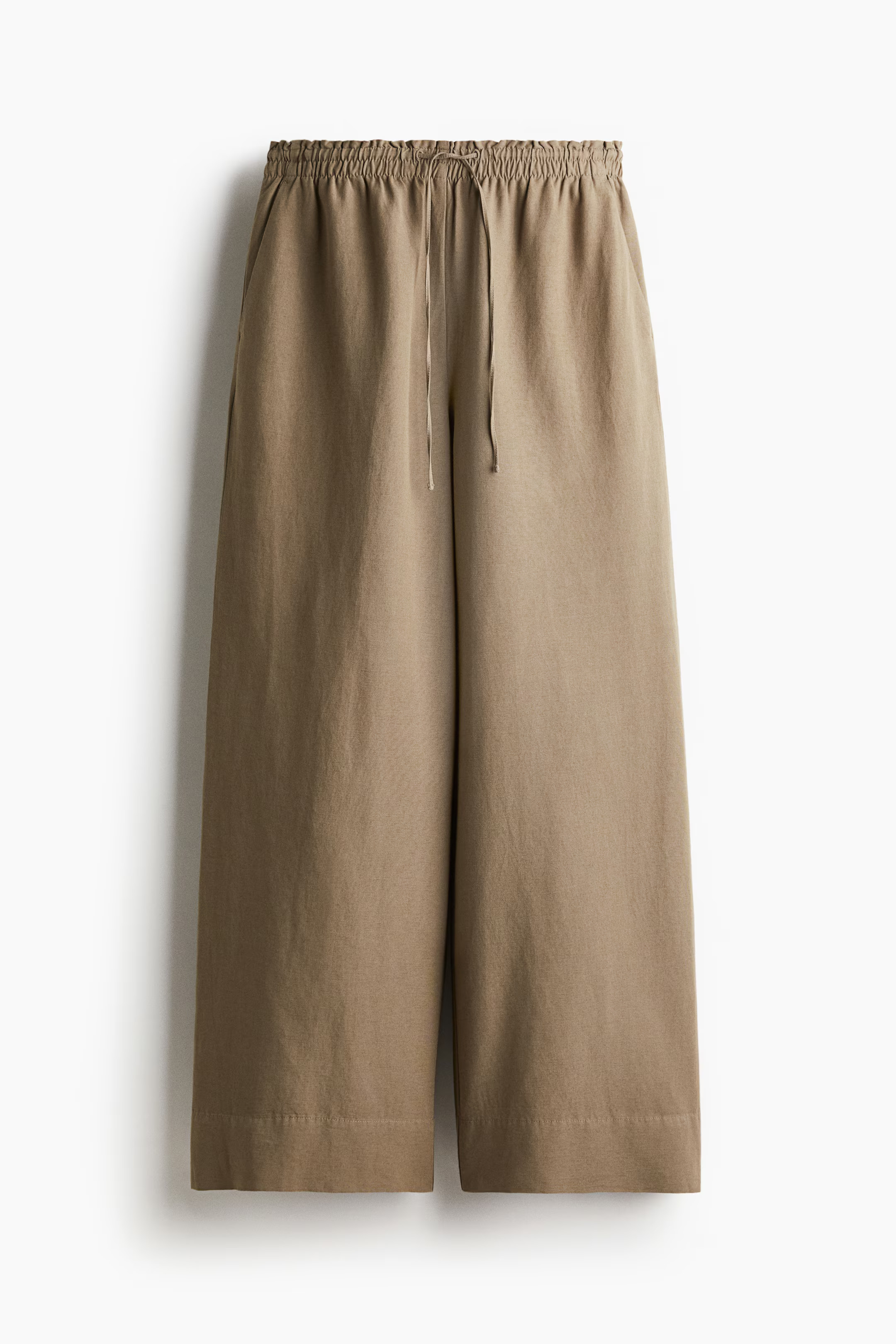 Wide linen-blend trousers | H&M (UK, MY, IN, SG, PH, TW, HK)