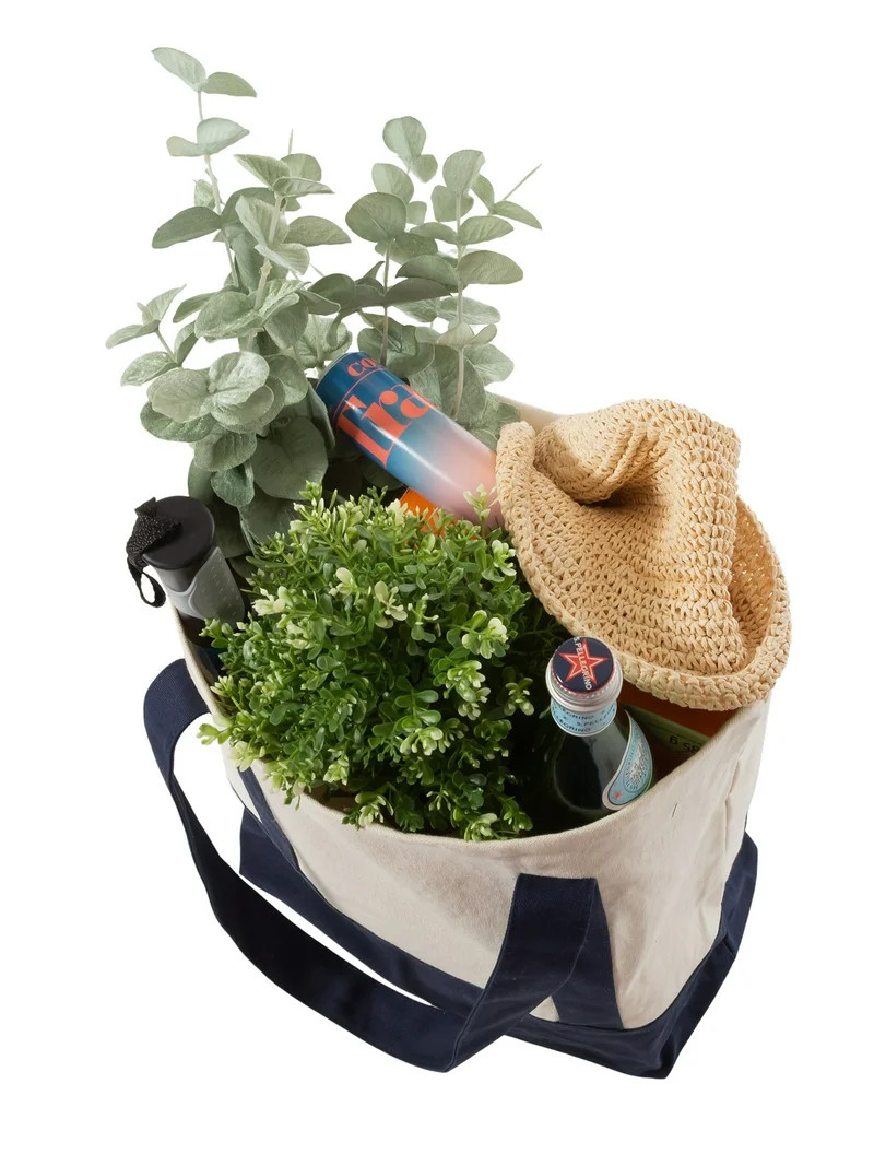 Planet E Canvas Tote Bag, Reusable Grocery Bag, Shopping Bag Eco-Friendly | Walmart (US)