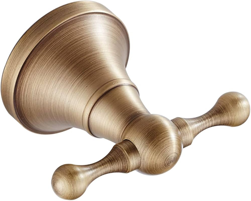 Flybath Coat Hook Antique Brass Towel Robe Hooks Bathroom Kitchen Accessories Wall Mounted, Brush... | Amazon (US)