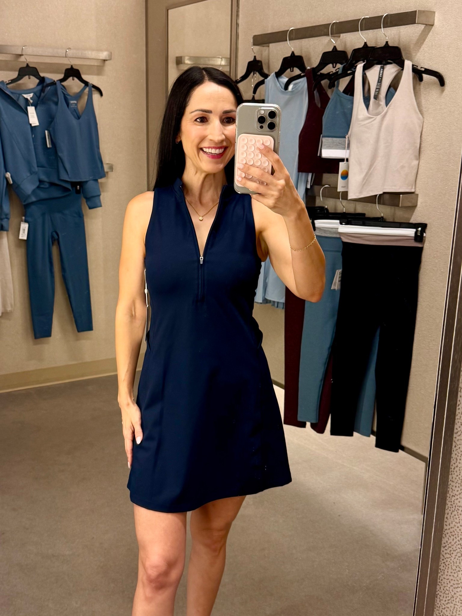 Spanx tennis or pickleball active dress on anniversary sale!! This line fits so well. Comes with matching bike shorts. TTS. Wearing xs 

#LTKSaleAlert #LTKPetite #LTKActive