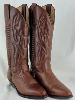 Womens COLE HAAN COUNTRY F2025 Brown Leather Cowboy Western Boots Size 5 B. NICE  | eBay | eBay US