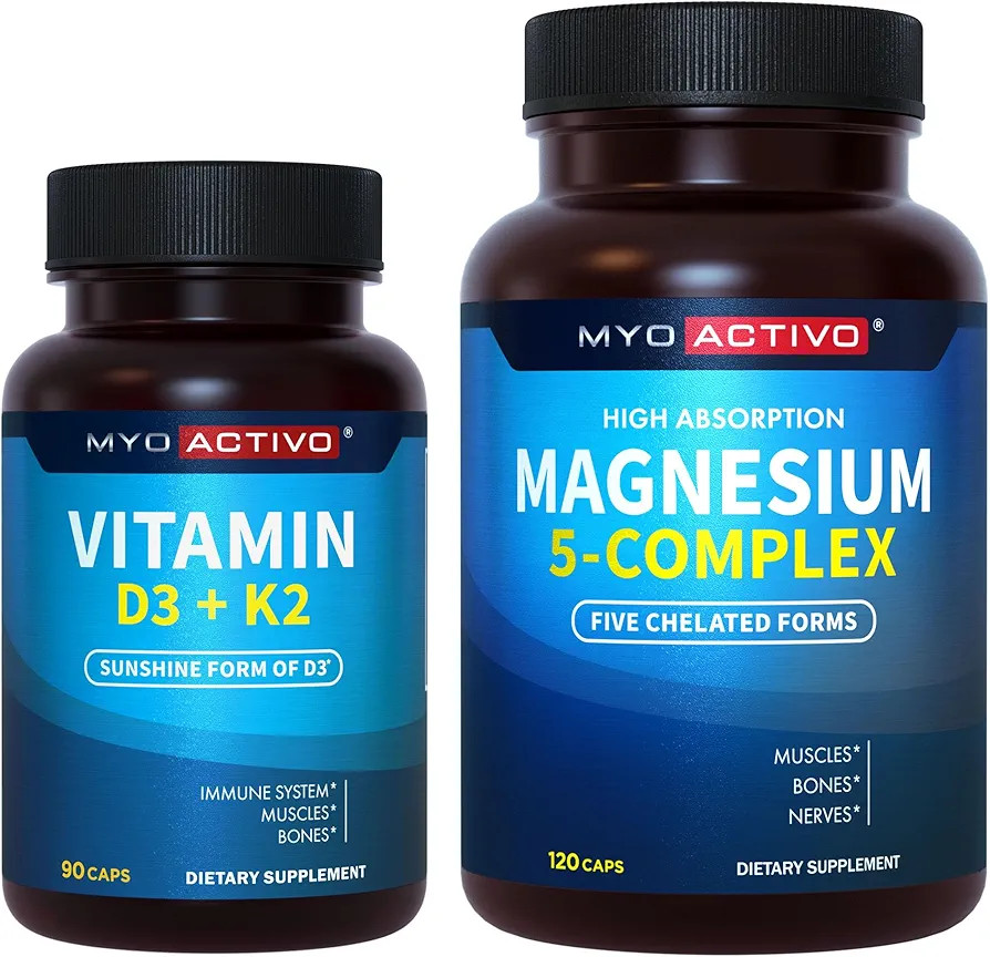 Magnesium Complex 5-in-1 and Vitamin D3 K2 | Amazon (US)