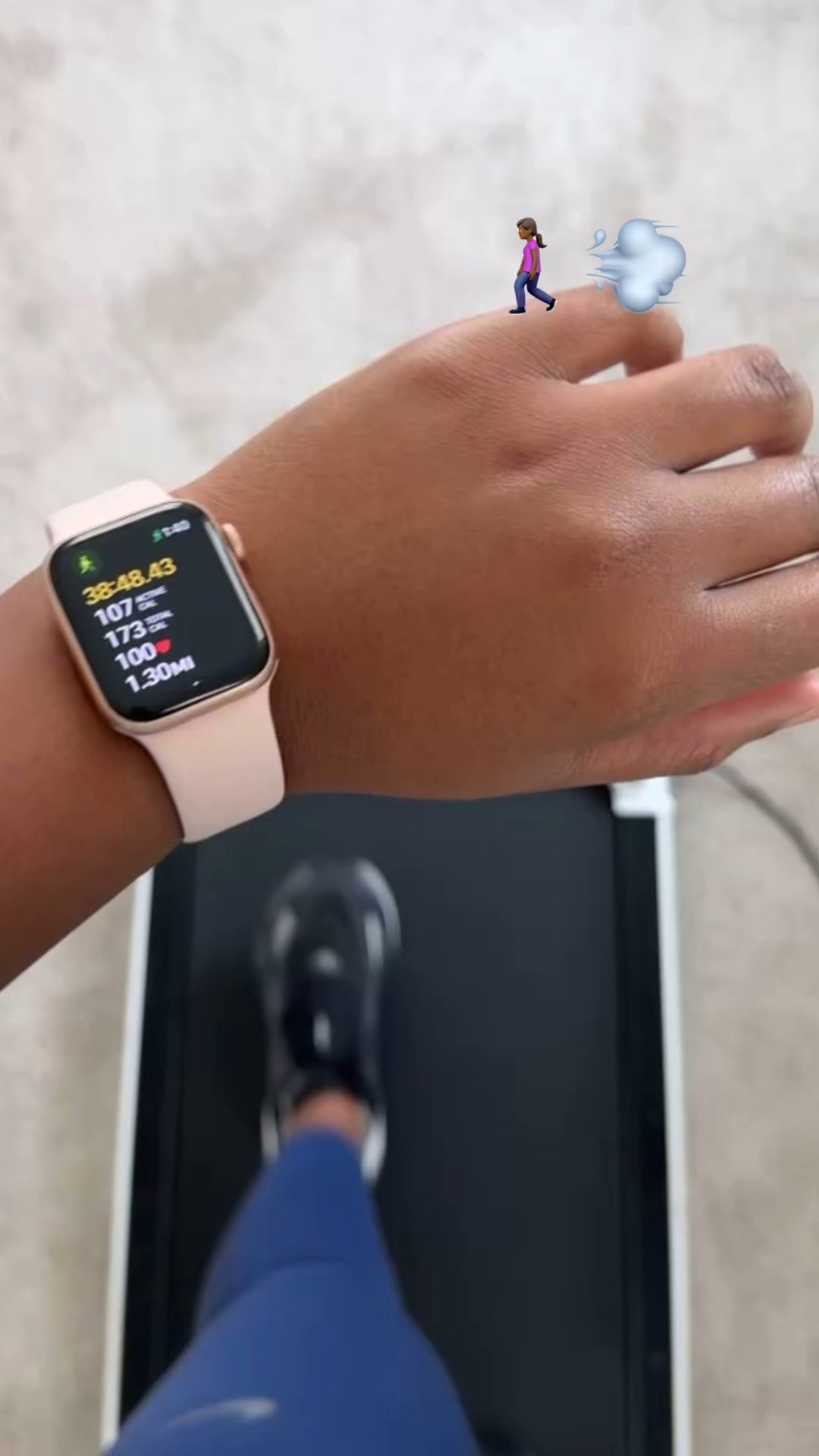 Walking pad! Hit those fitness goals at home with ease. I’ve had this walking pad for a year and had no issues 