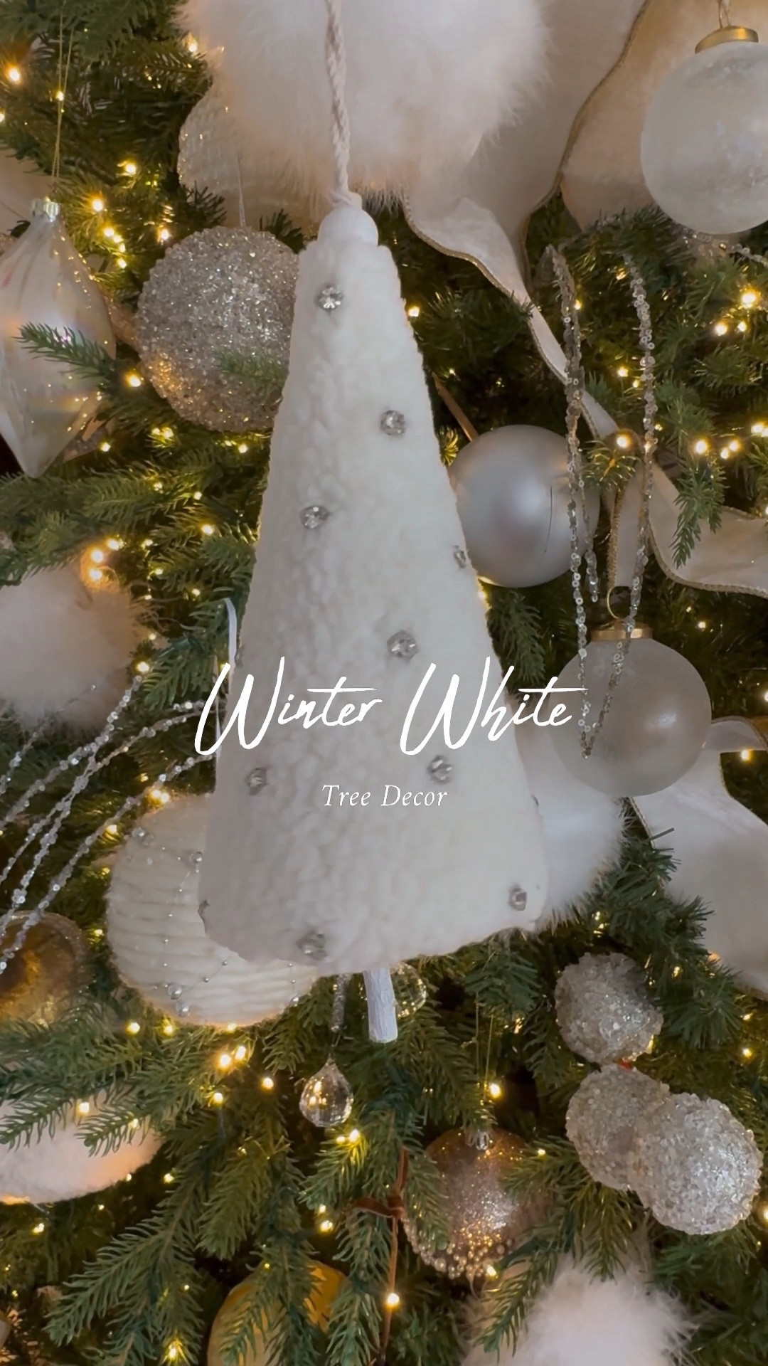 A winter white dream 🌲 ❄️ 

Decorating a winter white tree begins with building layers of soft texture and gentle contrast. Velvet ribbons add richness and depth, while touches of fur bring a cozy winter feel. Frosted whites create that quiet, snow-covered look, and a hint of olive green adds just enough warmth. A quiet, cozy kind of magic.








#winterwhitetree
#christmastreedecor
#holidaydecorideas
#whitechristmasdecor
#velvetchristmastree
#frostyholidayvibes
#cozychristmasstyle
#neutralholidaydecor
#glamchristmastree
#christmasinspiration
#treeinspo
#holidayhomestyling
#seasonaldecor
#christmasdecorlove
#winterwonderlanddecor

#LTKHoliday #LTKHome #LTKSeasonal